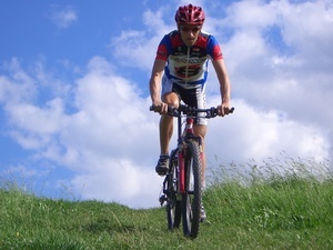 Mountainbiker im Schwarzwald